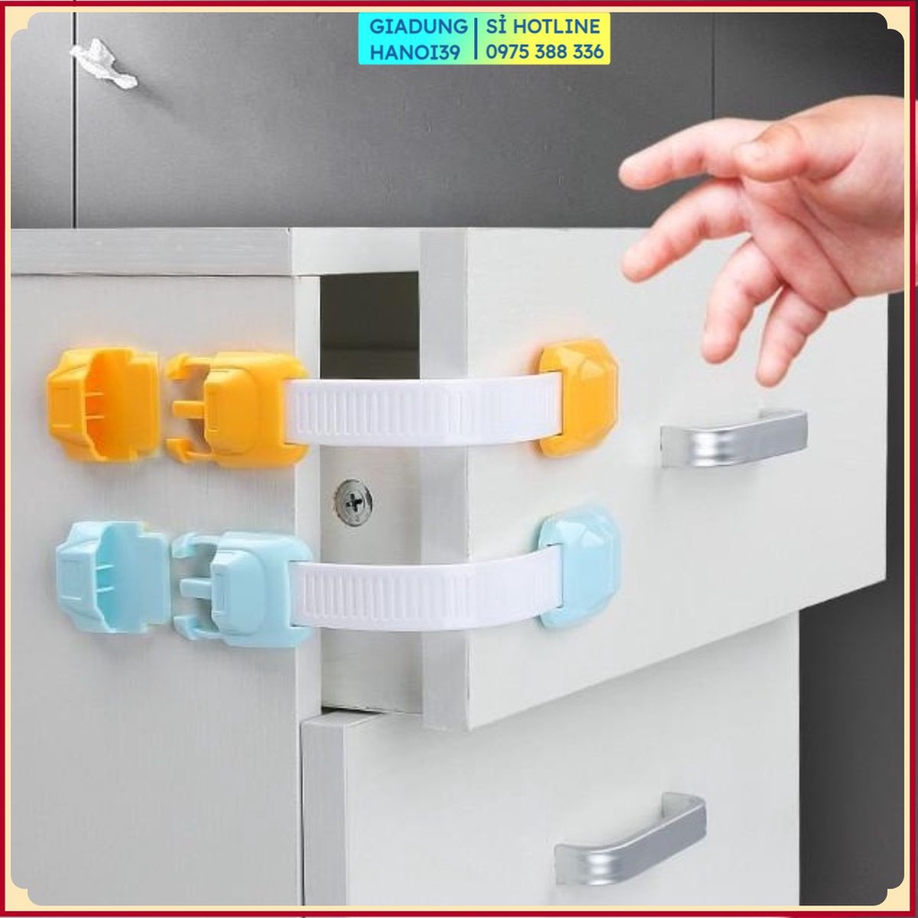 Khóa tủ lạnh, khoá ngăn kéo đa năng an toàn cho bé Looktosee chất liệu nhựa ABS thông minh cao cấp GDHN39