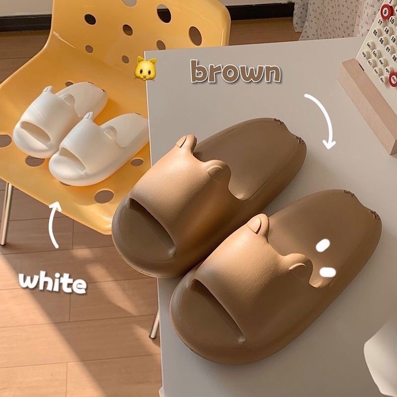 Dép Bánh Mì Tai Mèo Dễ Thương Mềm Đế 3-5P 2023