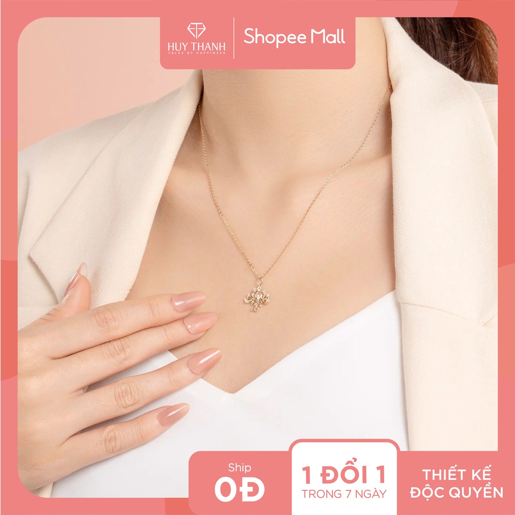 Mặt Dây Chuyền Vàng 14k Cây Kim Ngân - Mệnh Kim MDMAMD674 Huy Thanh Jewelry