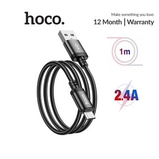 Cáp sạc truyền dữ liệu Hoco X89 Micro sạc nhanh 2.4A dây dù dài 1M cho Android