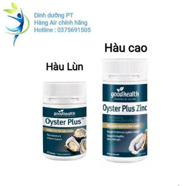 Tinh chất hàu Úc Oyster Plus ZinC Goodhealth 60 viên ( hàu cao) (hàu lùn)  .