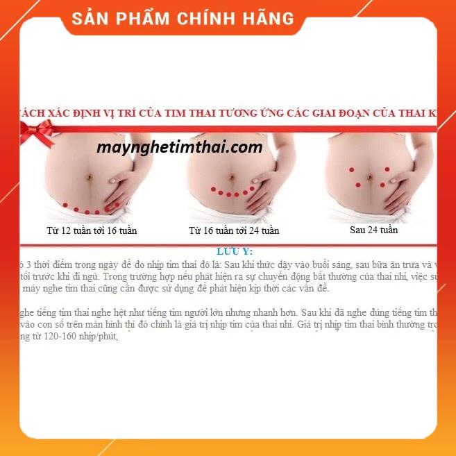 Máy nghe tim thai Máy đo tim thai tại nhà Fetal Doppler JPD-100E bảo hành 12 tháng