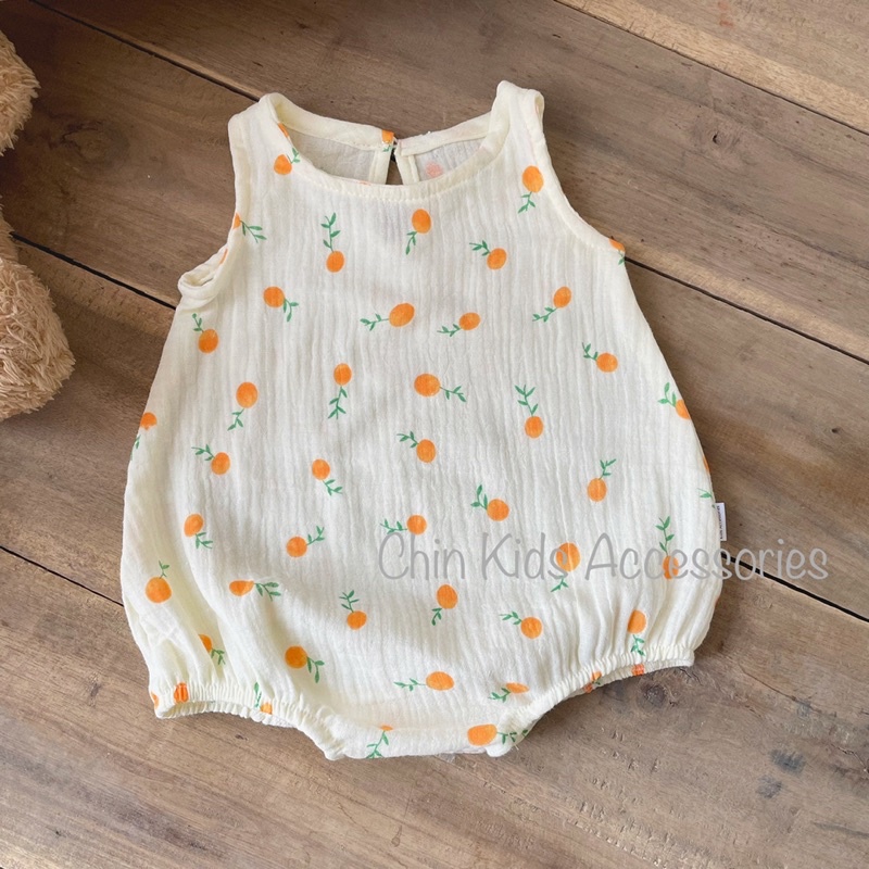 Body cộc xô muslin nhăn siêu mát