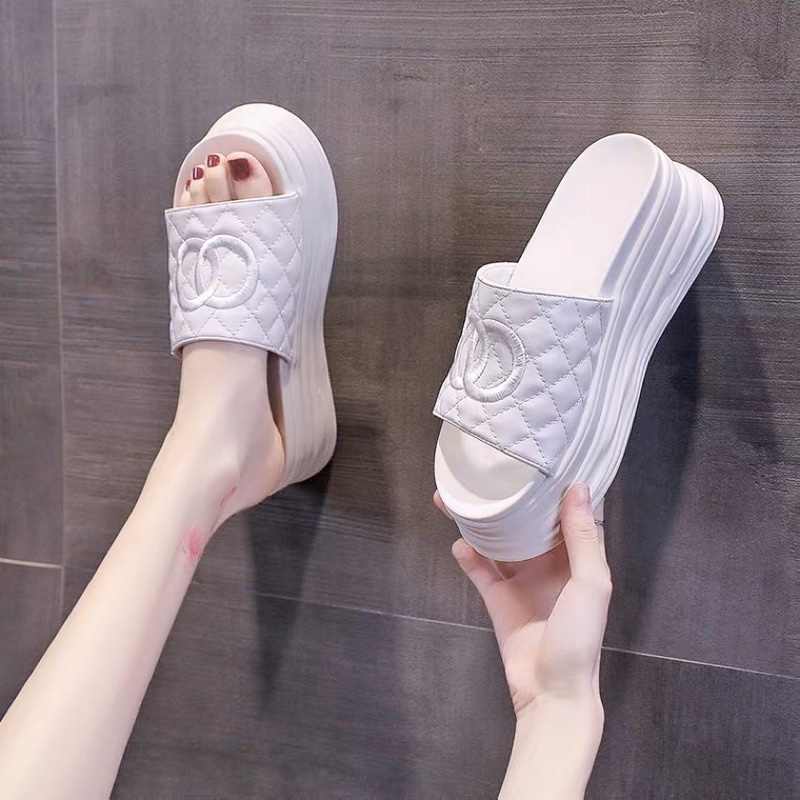 Dép đế bánh mì 7cm Andu Store  dép đế xuồng nữ