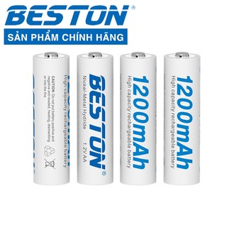 Pin sạc lại AA 1200MAH 1.2v beston Ni-Mh dung lượng thực cho đồ chơi chuột không dây pin sac aa pin sac do cho