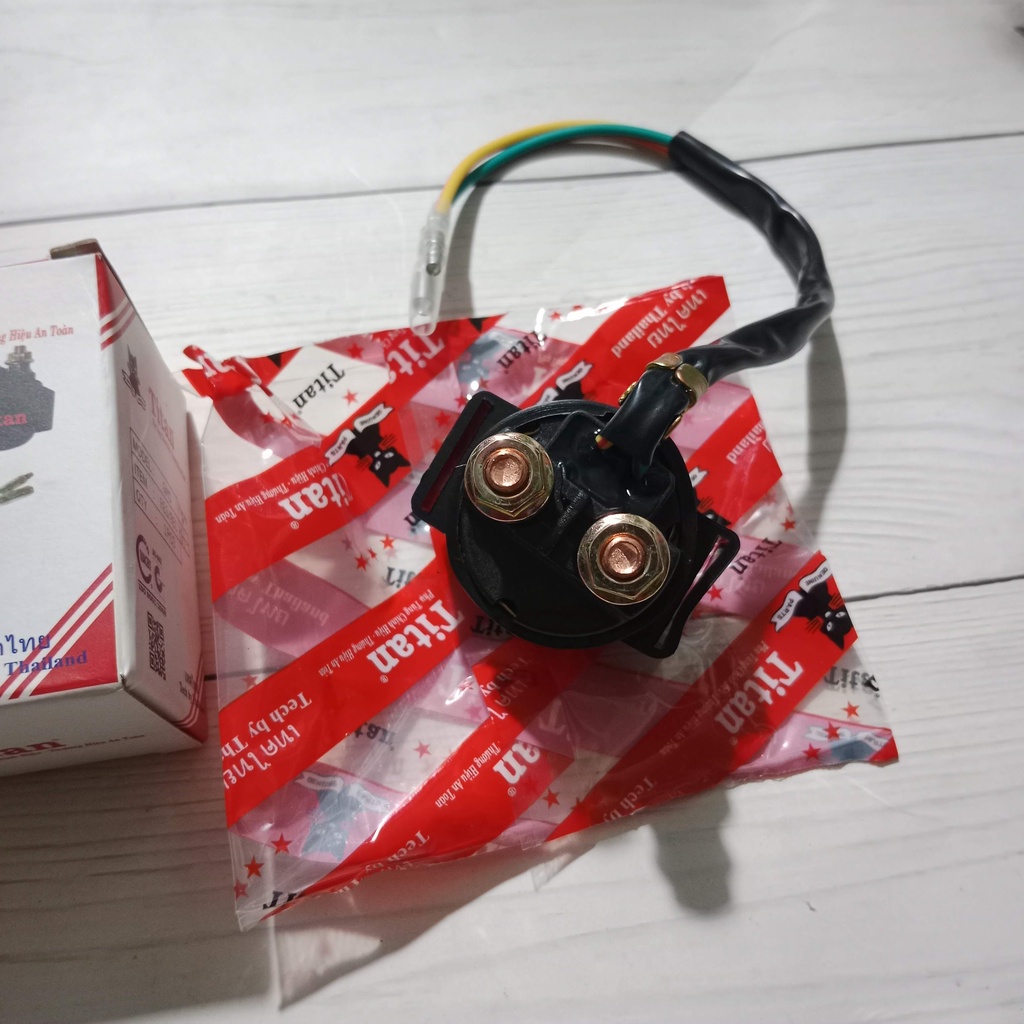 Rơ le đề tròn Wave Dream hàng cao cấp / cóc đề tròn xe máy / relay đề tròn