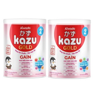 Combo 2 Lon Sữa Kazu Gold Gain, Bio, Kao, Miễn Dịch 0+ 1+ 2+ 810g [Date 2026]