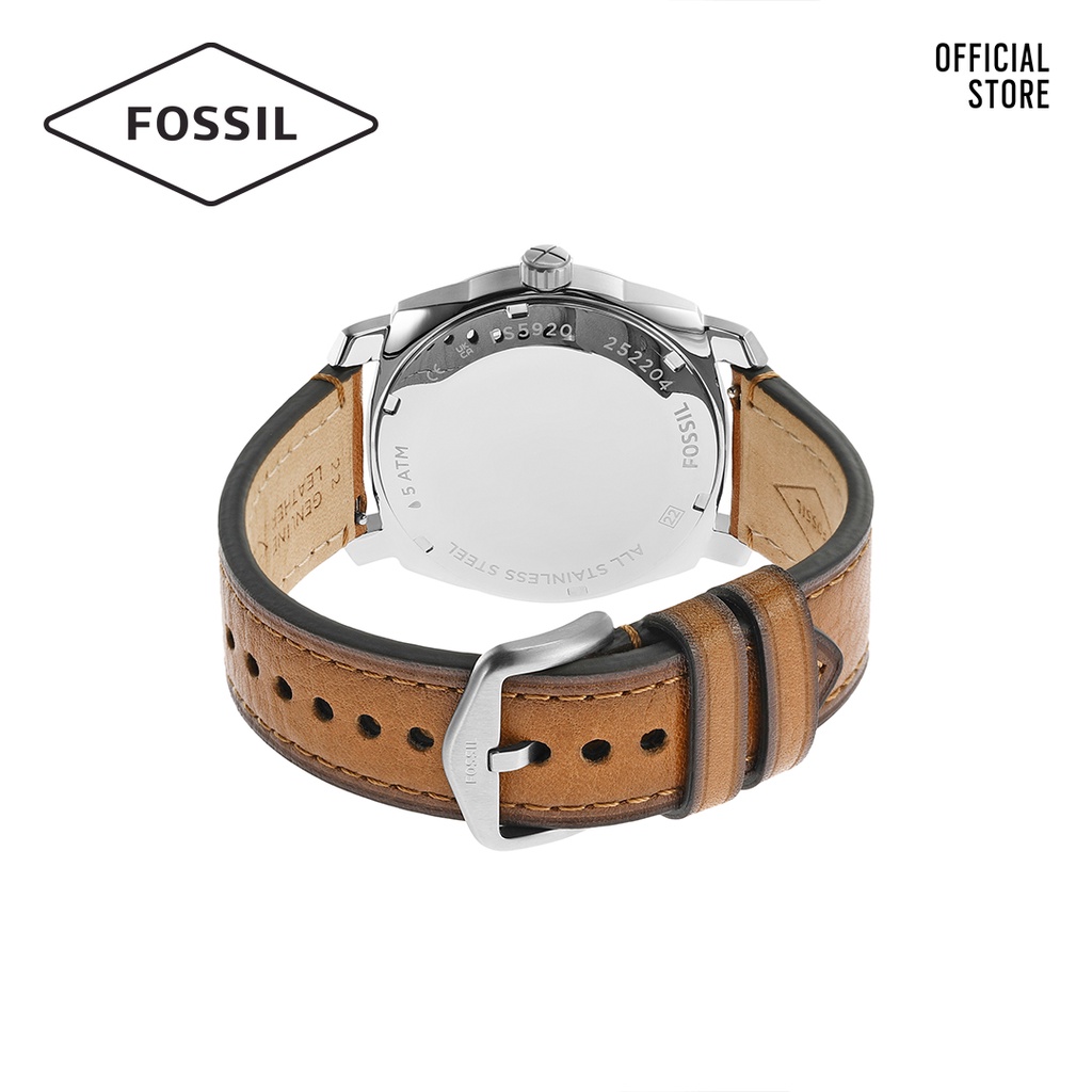 Đồng hồ nam Fossil MACHINE FS5920 dây da - màu nâu
