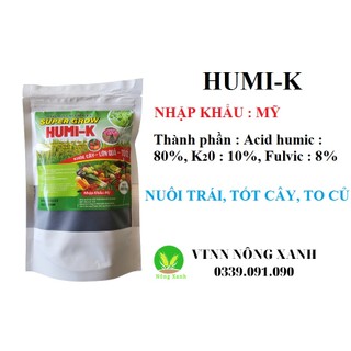 Phân bón lá HUMI K - humic nguyên chất được nhâp khẩu từ mỹ