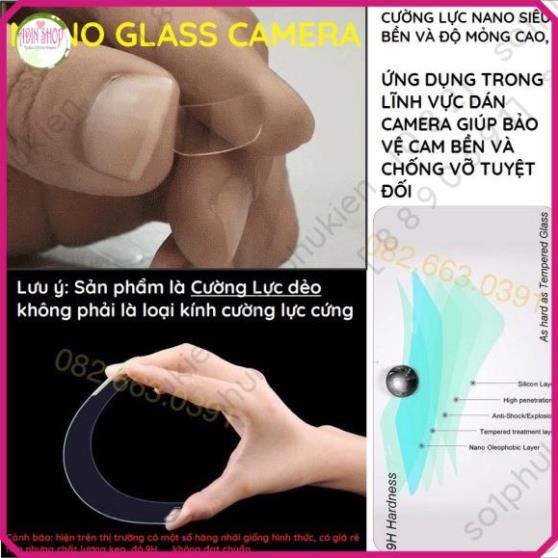 Dán cường lực camera SHARP AQUOS R5G chất liệu nano dẻo chống bể kính