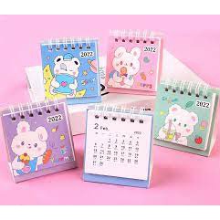 Lịch Để Bàn năm 2023 Mini Size Nhỏ Hình Siêu Kute