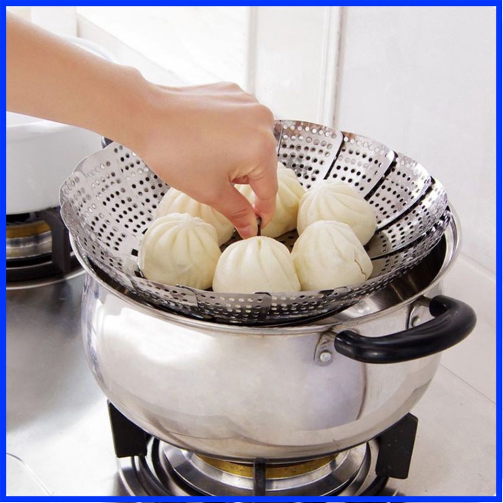 RỔ HẤP INOX SÁNG BÓNG KHÔNG RỈ ,RỔ HẤP ĐA NĂNG
