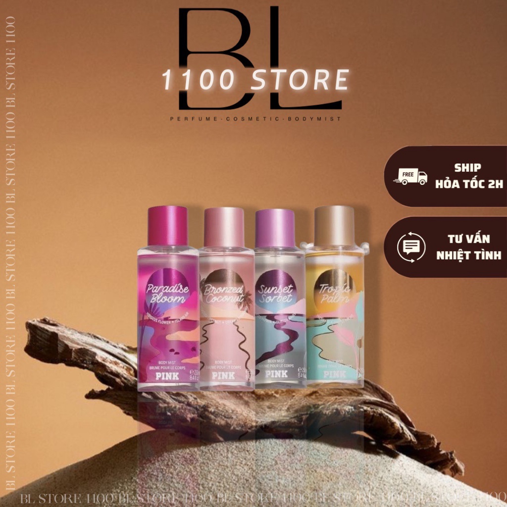 ✨BL✨ [Bill My] Xịt thơm body mist Pink Limited Edition Pink Paradise