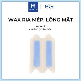 [20 miếng] Wax kem tẩy lông ria mép, mặt Veet