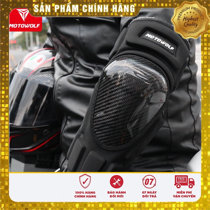 Giáp tay chân carbon MOTOWOLF MDL1019