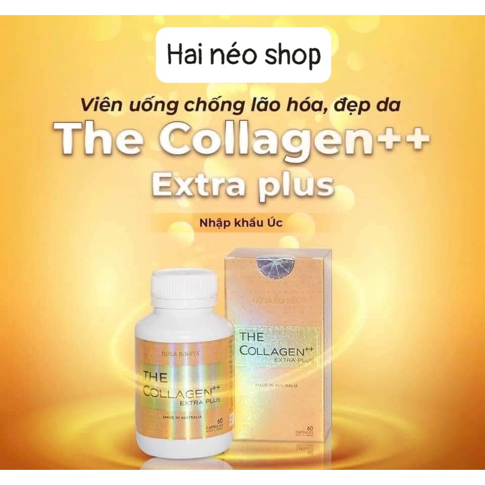 Hộp 60 viên Collagen trẻ hoá đẹp da The Collagen++ Extra Plus Rosa Bonita