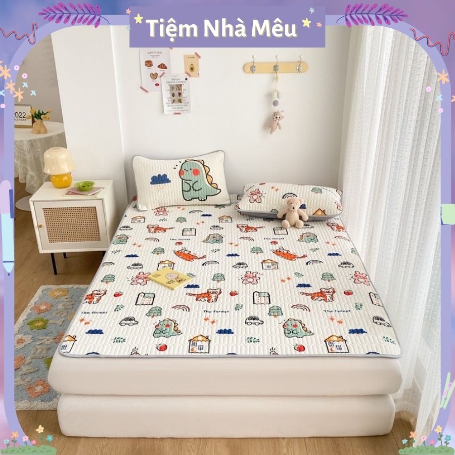 CHIẾU ĐIỀU HÒA TENCEL LATEX CAO SU NON siêu mát hình 5D Cao Cấp Tiệm Nhà Mêu