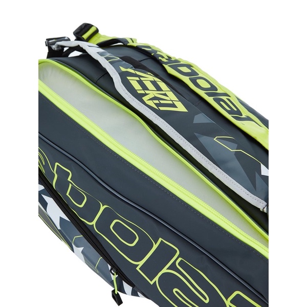 TÚI TENNIS BABOLAT PURE AERO X6 PACK GREY/YELLOW/WHITE