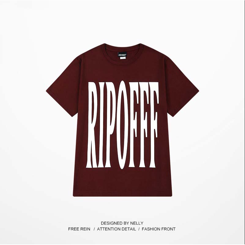 Áo thun Nelly ngắn tay in hình "RIPOFF" áo phông
