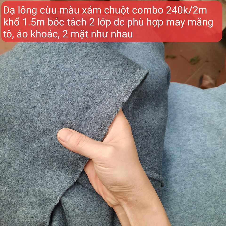 Vải dạ lông cừu 120k/m