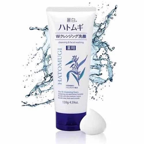 Sữa rửa mặt trắng da Hatomugi Cleansing Foam hạt Ý Dĩ