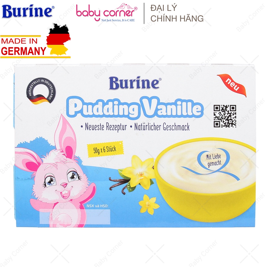 Cháo Sữa/ Pudding Burine Nhiều Vị Cho Bé 6M+