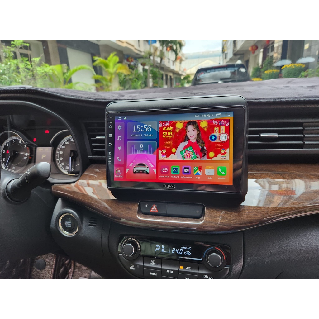Màn hình Android Oledpro xe SUZUKI ERTIGA XL7 kích thước 9 inch tặng mặt dưỡng theo xe và giắc nguồn cắm zin