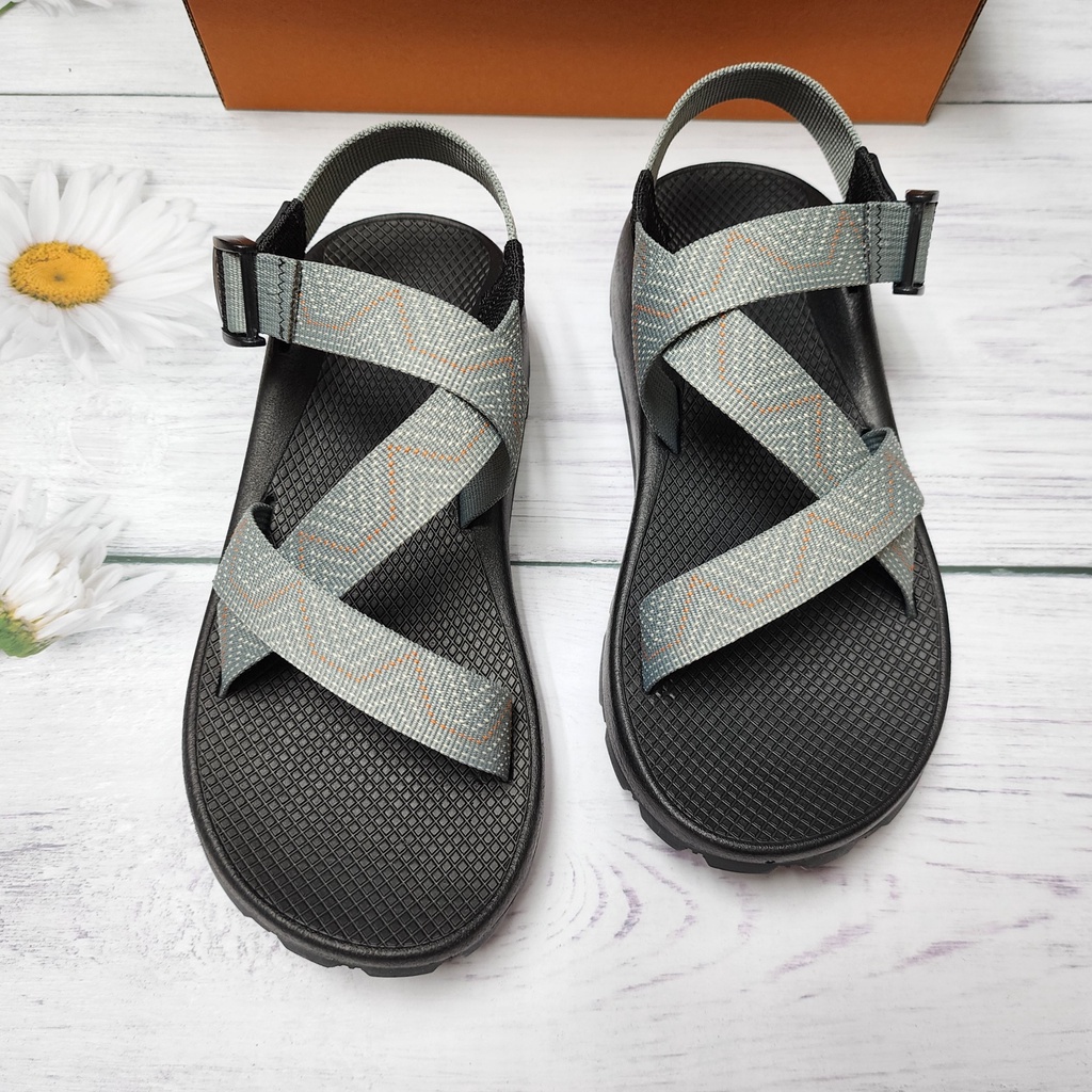 Giày sandal Đế Thơm Hương Quế Khử Mùi Mồ Hôi, Dép Chaco Mã Ghi Chỉ Cam Nhạt TG30