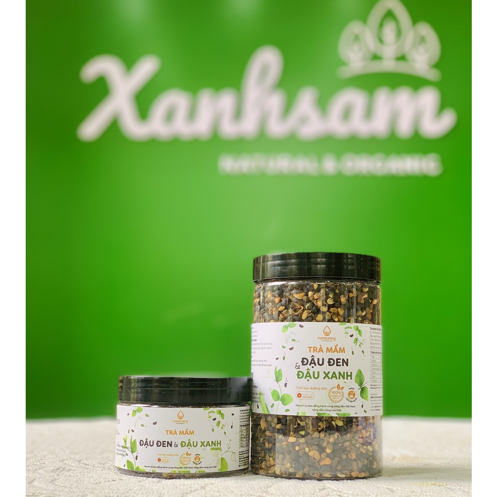 Trà mầm đậu đen và đậu xanh Hanuti - Xanhsam Organic