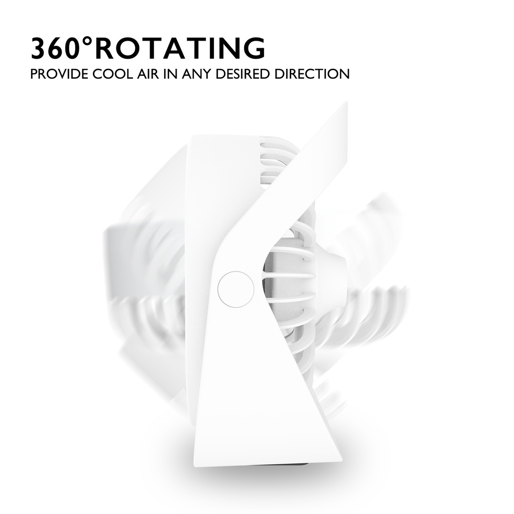 Quạt cầm tay tích điện dung lượng pin khủng  cao nhất trên thị trường, quạt mini HSON 5 tốc độ gió linh hoạt