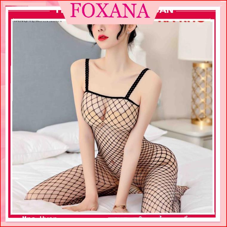 Bộ ngủ body lưới 2 dây bó sát sexy - bstL2 - Bodystocing lưới liền tất gợi cảm, chuyên mặc ngủ hoặc phối táo bạo
