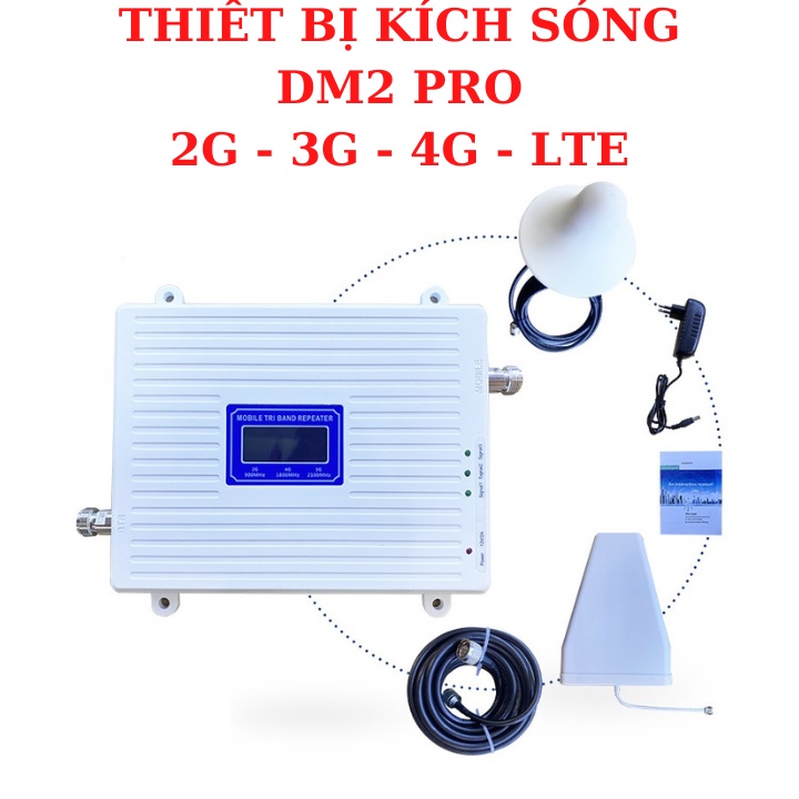 Bộ ổn định kích sóng điện thoại GSM 3G 4G LTE Viettel Vinaphone Mobifone VNMB DM2pro