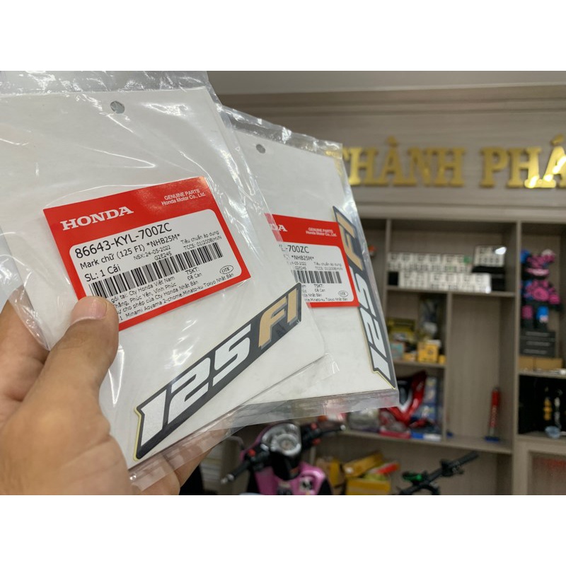 Tem chử 125 Fi Đen Fu X 11 zin