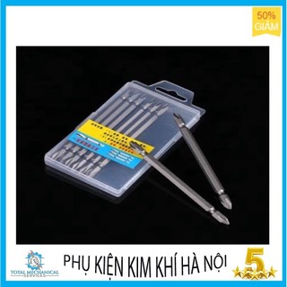 Mũi bắt vít 2 đầu 4 cạnh dài 110mm thép cr-v siêu cứng