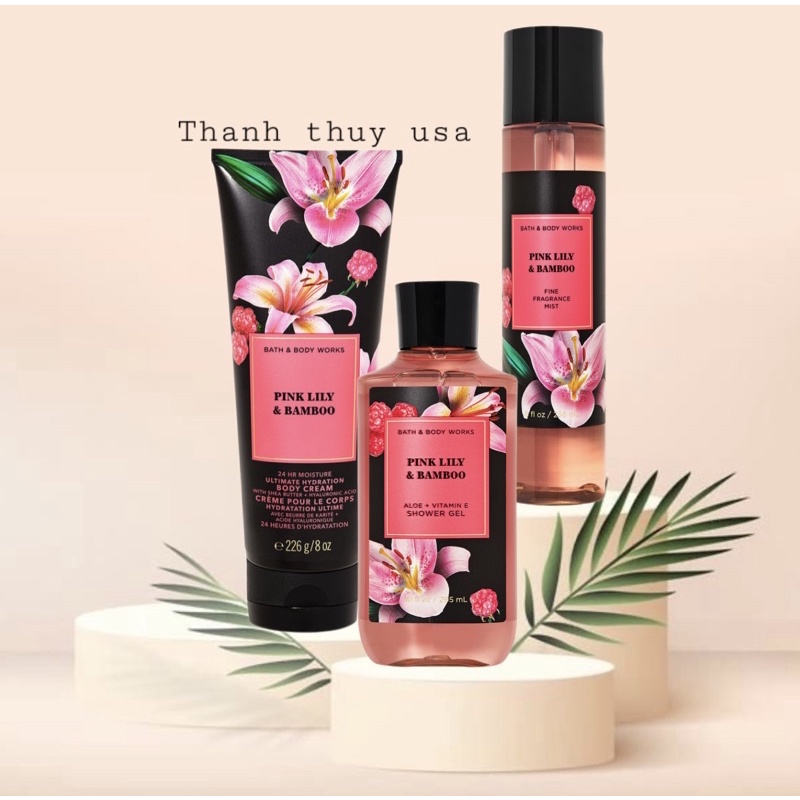 Combo Sản Phẩm Sữa Tắm - Lotion - Xịt Thơm Body Mist Toàn Thân Bath & Body Works