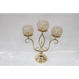✨ Chân Để Nến 3 Đầu Đính Pha Lê Trang Trí Sự Kiện, Gia Tiên, Tiệc Cưới - Mã CN060 (ảnh thật) ✨