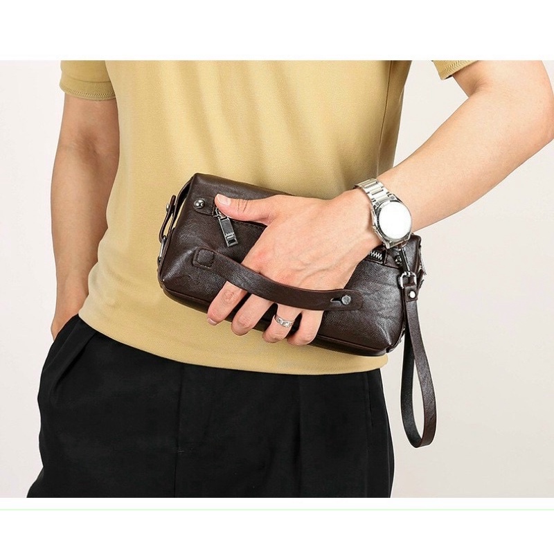 Ví cầm tay Clutch nam LV Khoá Số Da Đẹp Cao Cấp - VN1978