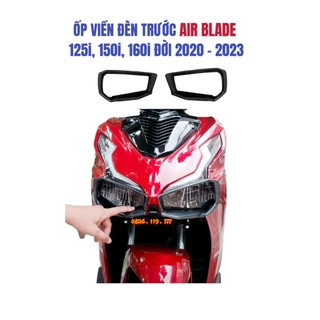 Ốp viền đèn pha xe airblade 2020 - 2023 - carbon / xi mạ crom