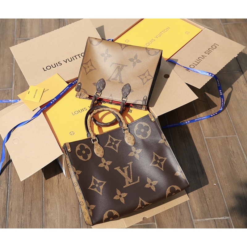 Túi quai xách LV onthego size 36&41cm chất da thật bản super fullbox