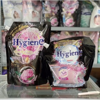 Combo Nước giặt hygiene màu đen 1L8 + Nước xả vải thái lan Hygiene màu đen 1L150