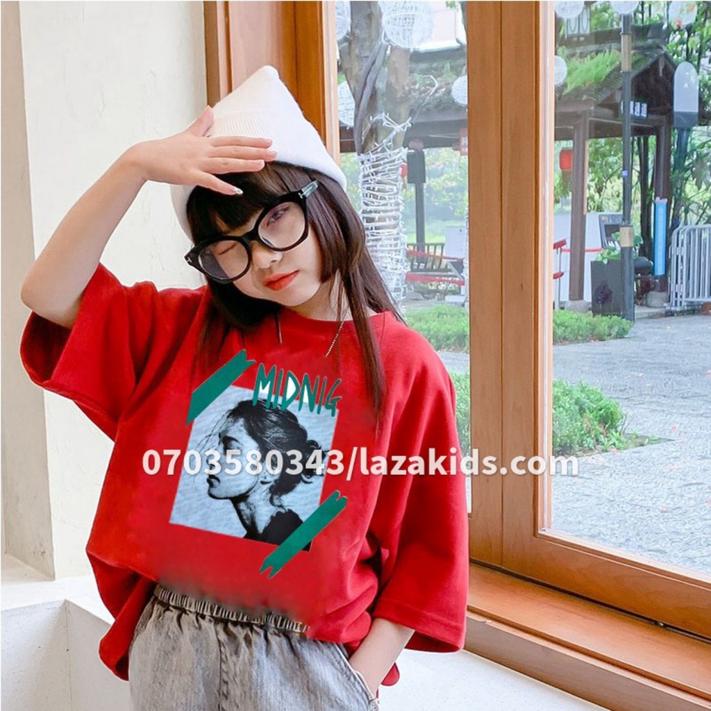 Áo thun bé gái size nhỡ đại 18KG - 50kg) chất cotton mềm mát đẹp cho bé 3 - 12 tuổi ALOHASHOP