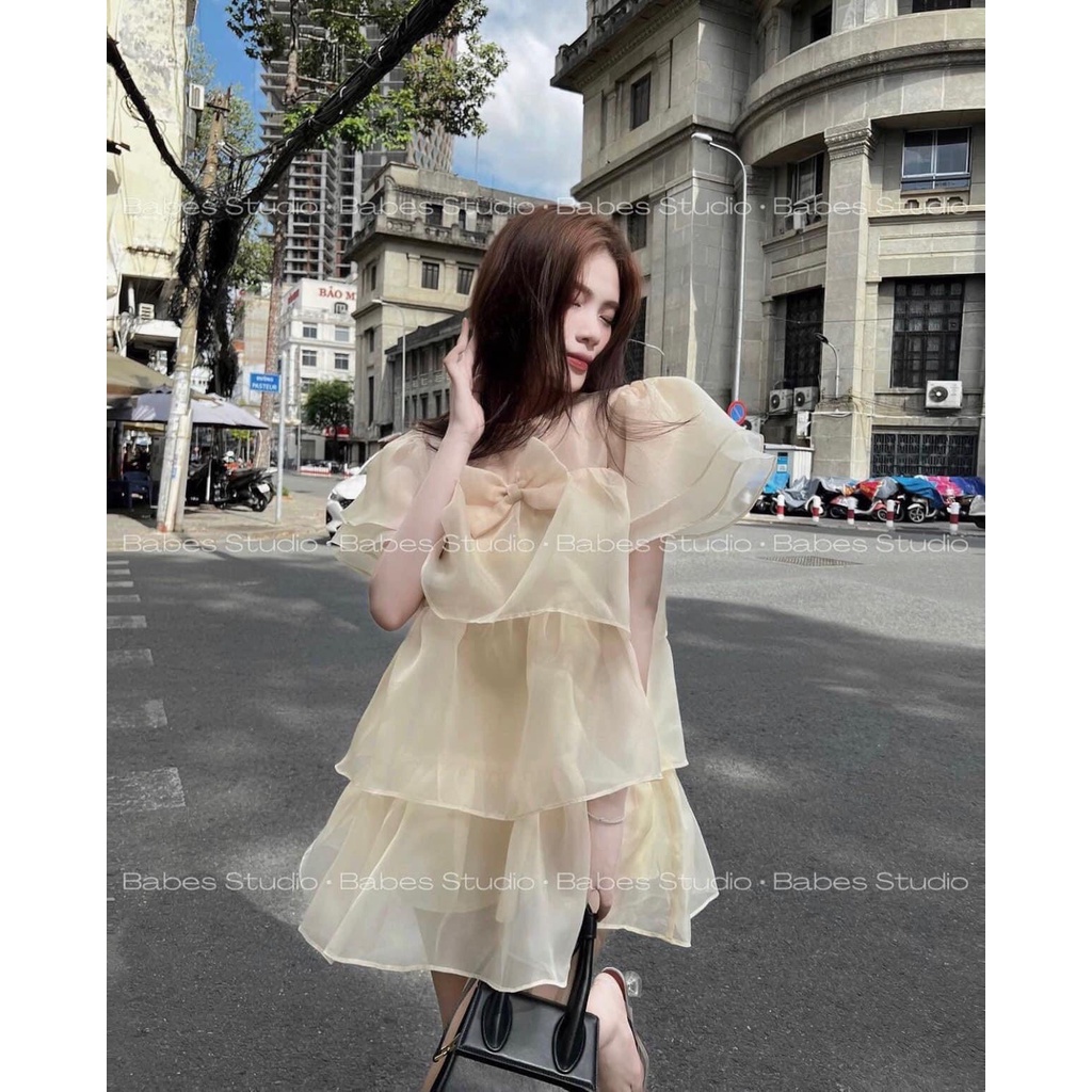 Đầm bèo babydoll bigsize tầng siêu cưng có may theo số đo  G323