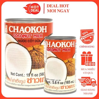 Nước Cốt Dừa ChaoKoh Hương Vị Tự Nhiên - Nhập Khẩu Thái Lan