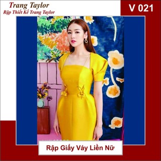 Rập Giấy Váy Bút Chì V021