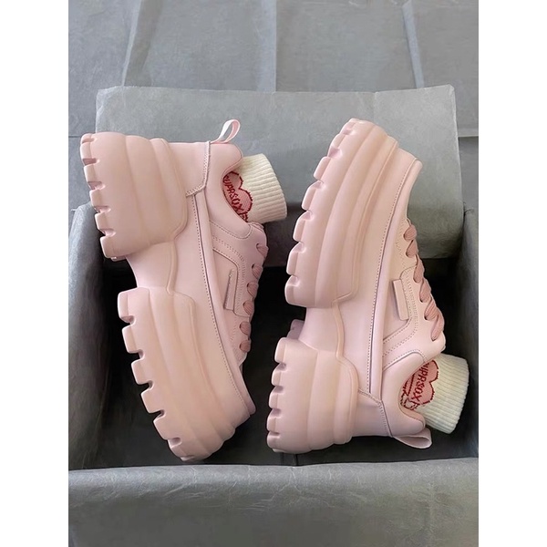 (Có Sẵn) Giày thể thao nữ, giày sneaker đế muffin răng cưa Hàn Quốc ulzzang
