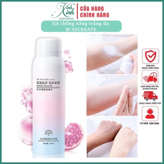 XỊT CHỐNG NẮNG TRẮNG DA MAYCREATE MOISTURZING SPAY NỘI ĐỊA TRUNG CHÍNH HÃNG