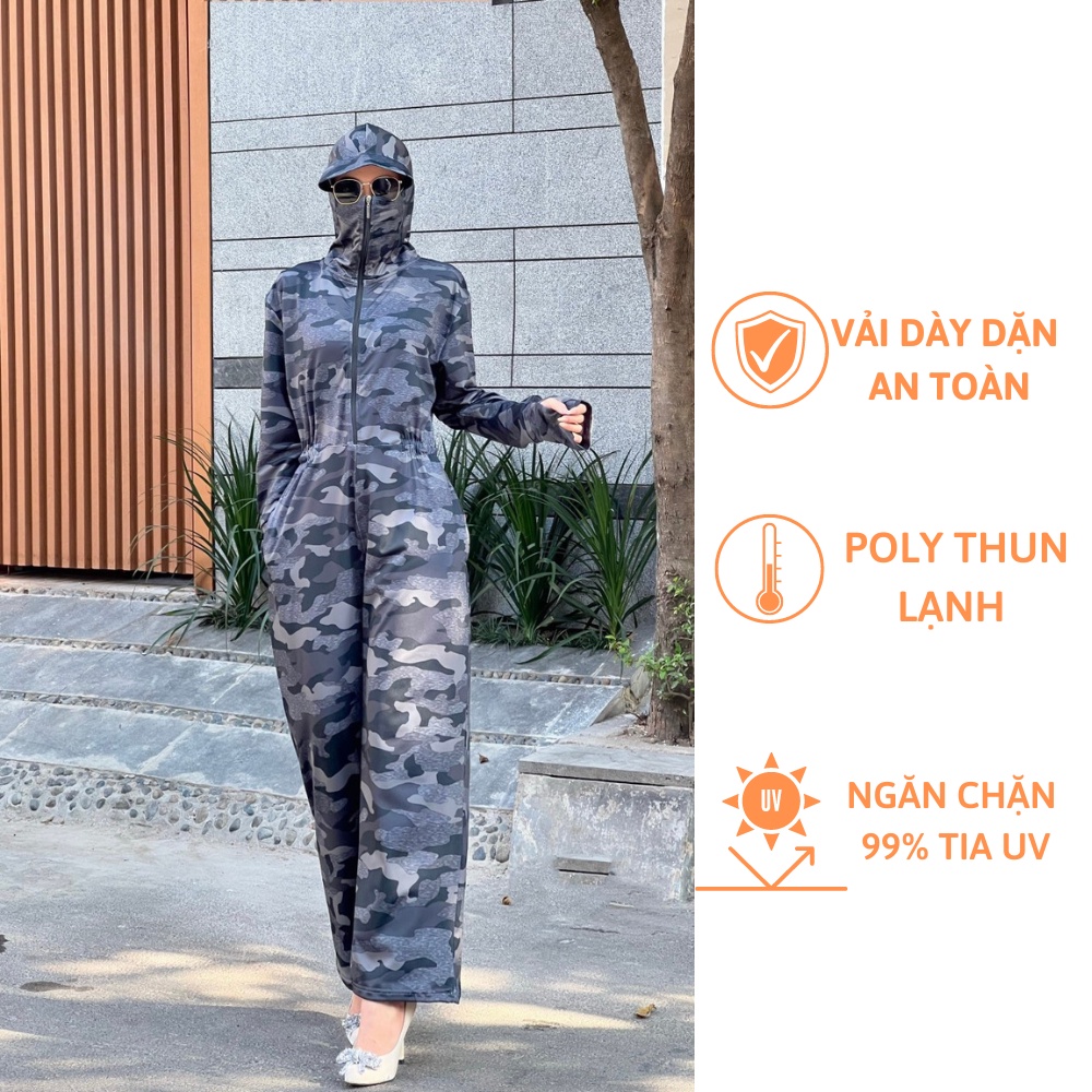 Set áo chống nắng liền quần Tặng Quần Đùi 0đ