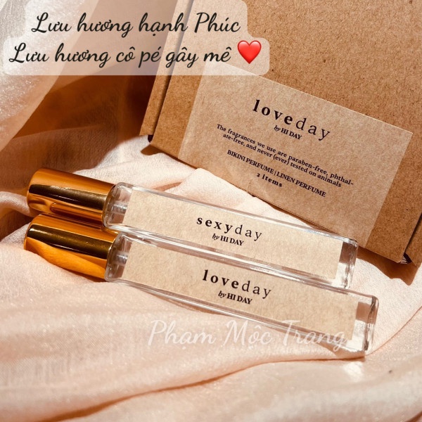 Lưu Hương Hạnh Phúc - Lưu Hương Cô Bé Gây Nhớ Set 2 Mùi Ngọt Ngào, Sexy 10ml