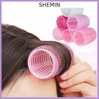 Lô Uốn Tóc Mái Tự Dính Màu Sắc Ngẫu Nhiên Tiện Dụng Cho Nữ SHEMIN