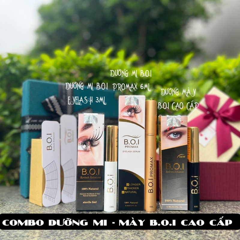 Combo dưỡng mi mày BOI  cao cấp